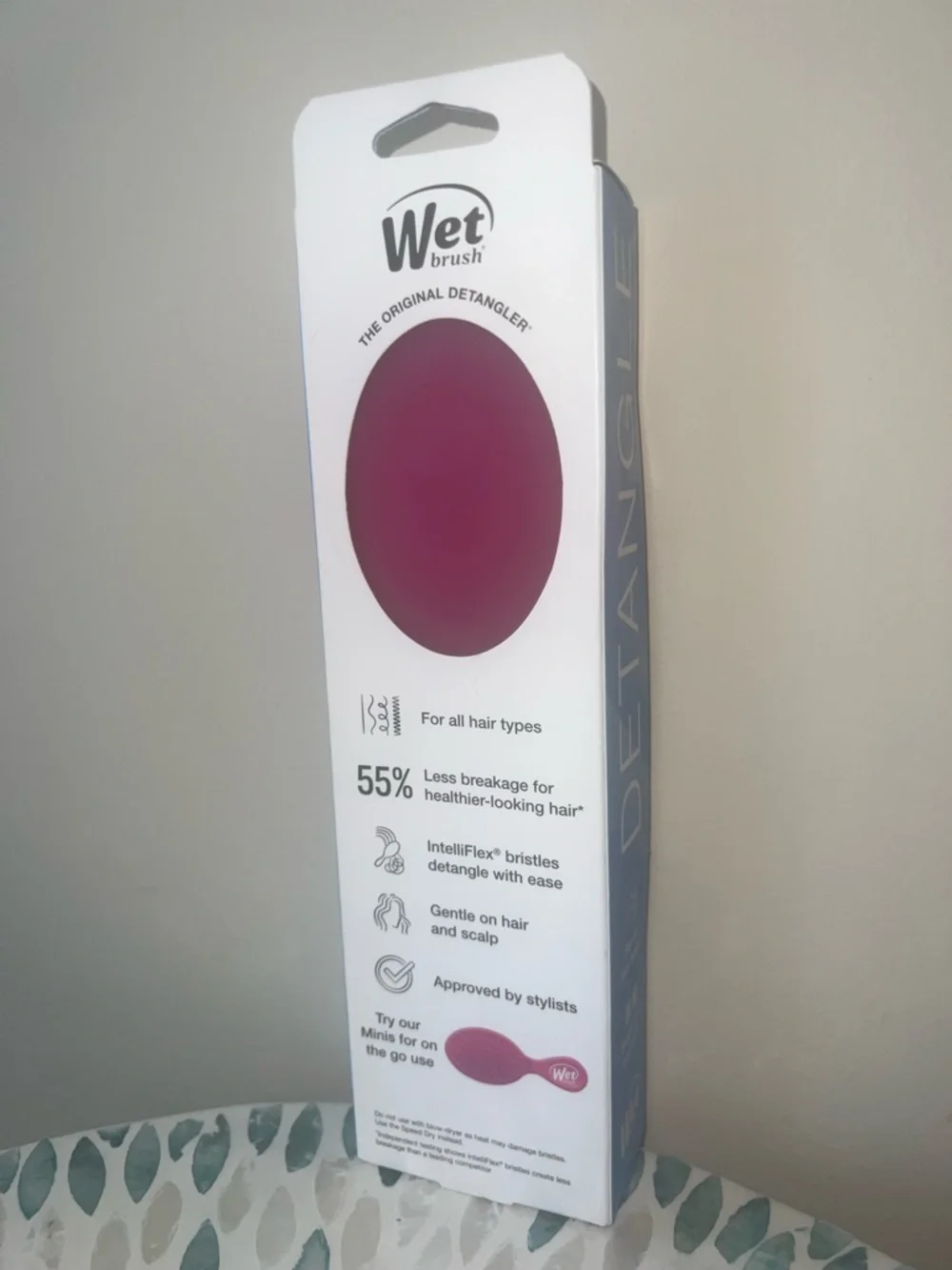 Wet Brush Original‎ Detangler Pink Hair Brush Wet Dry New